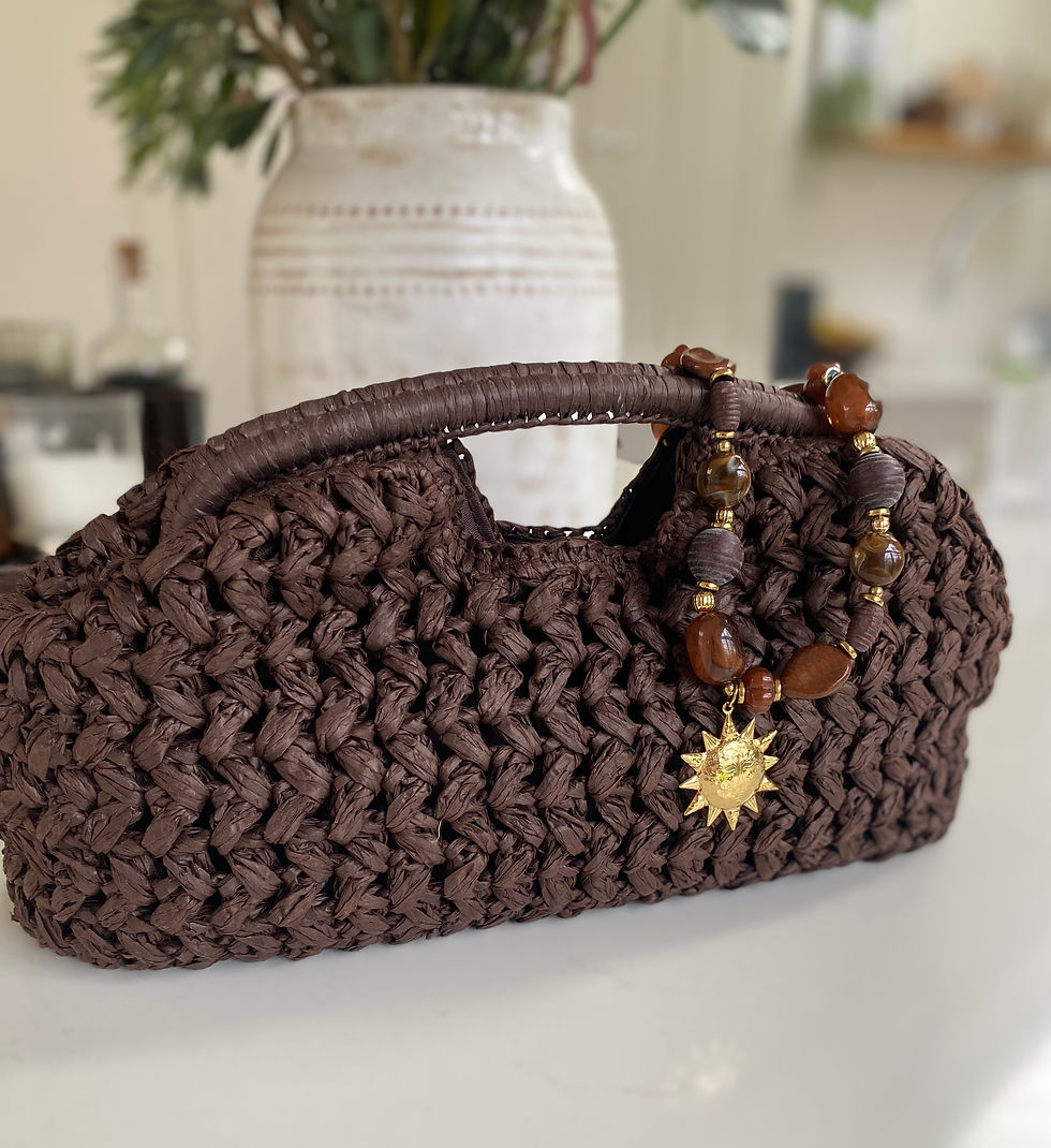 Thumbnail: Brown Straw Clutch 