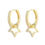 Thumbnail: Sadie Star Huggie Earrings 