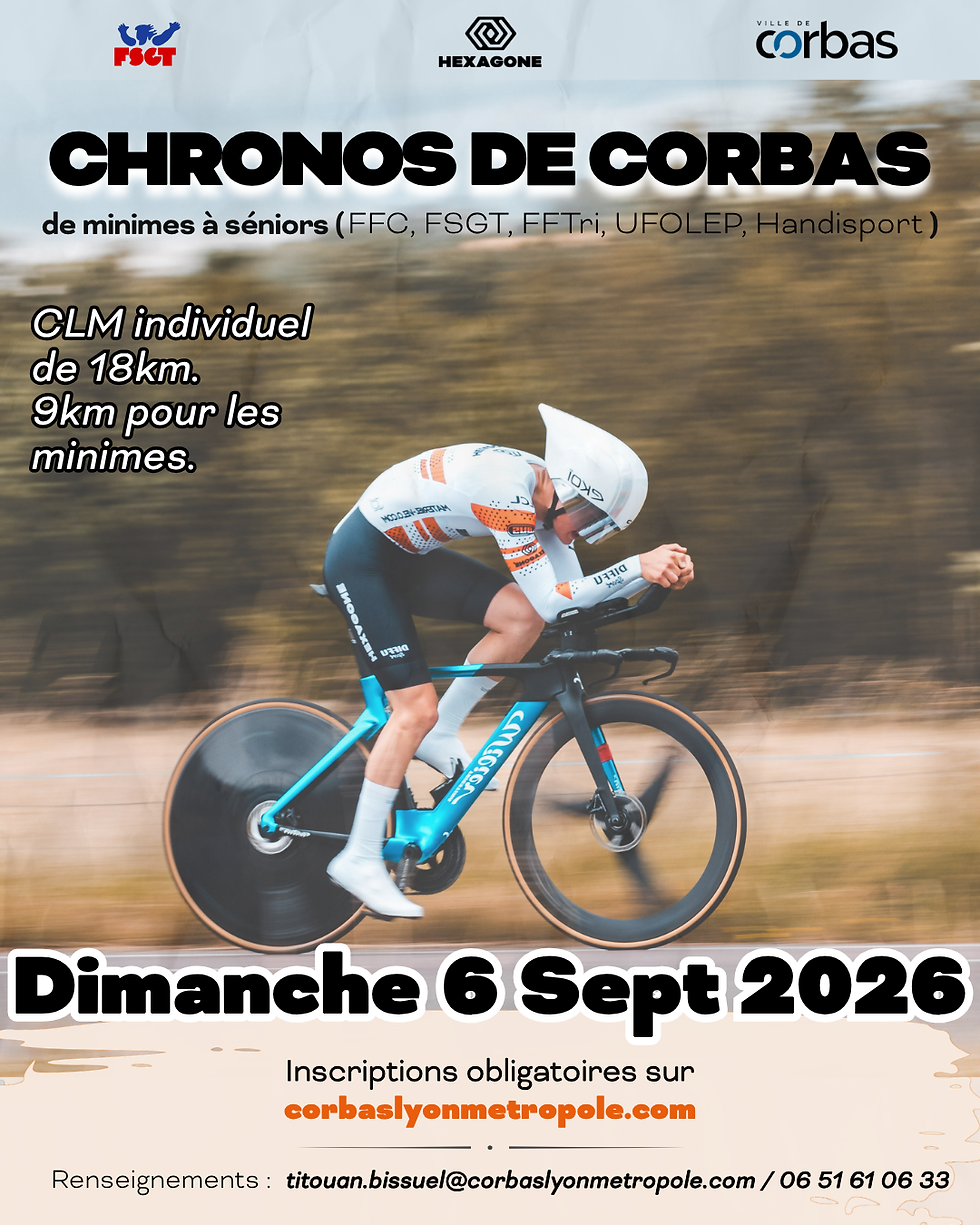 Un nouveau parcours pour LES CHRONOS DE CORBAS 2026