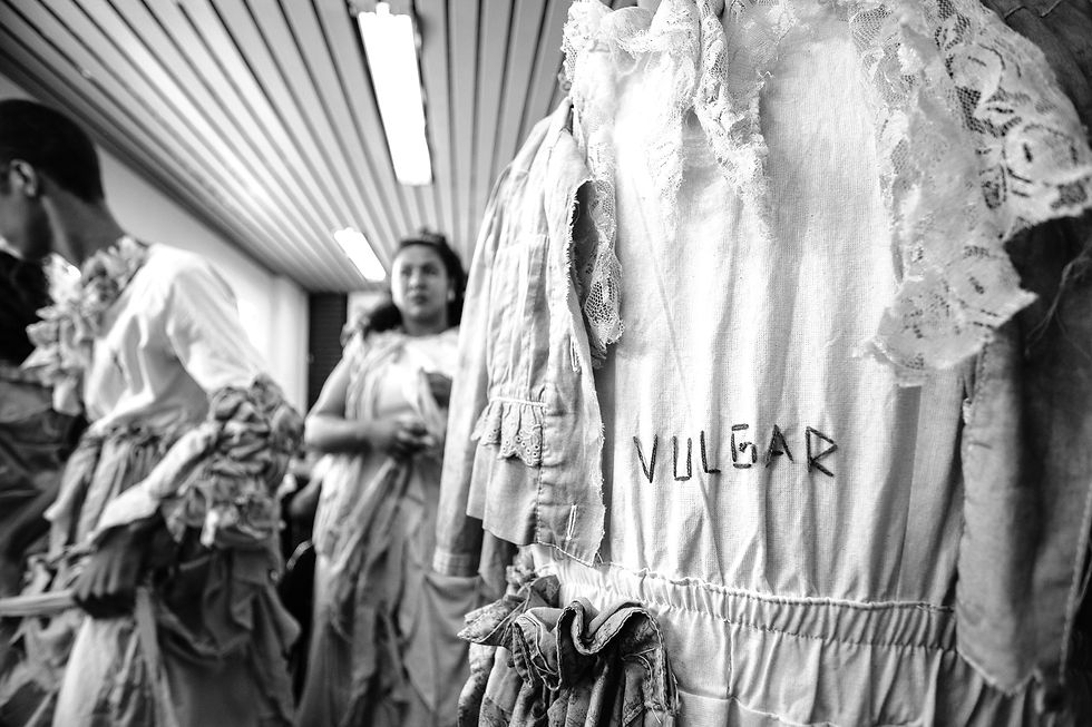 Bastidores do espetáculo "Das Vielas ao Cais".