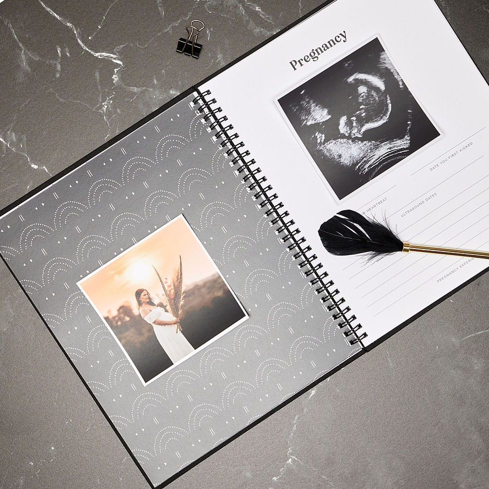 Thumbnail: Baby Notes - Wire-bound Modern Baby Book