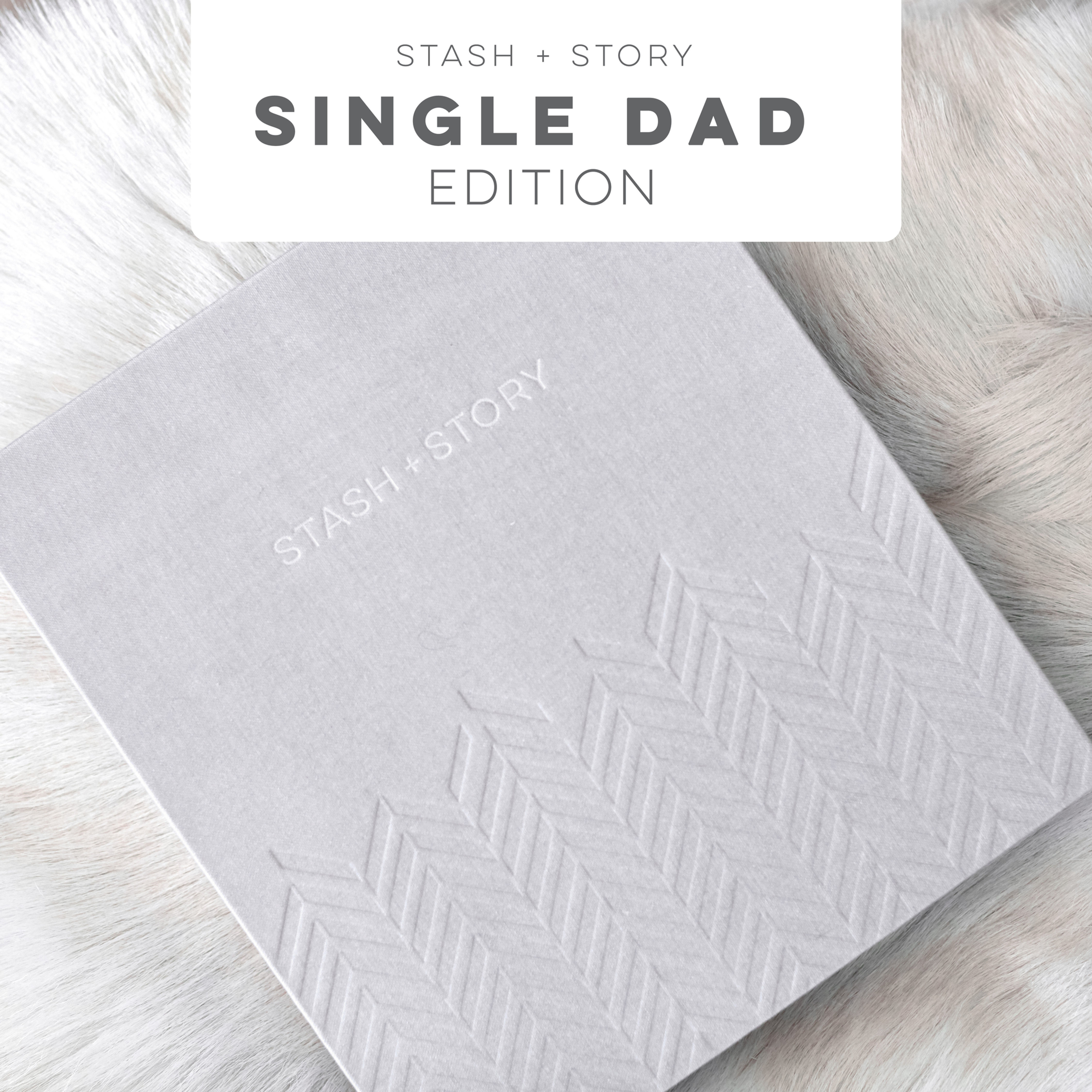 Single Dad modern baby book, baby keepsake album