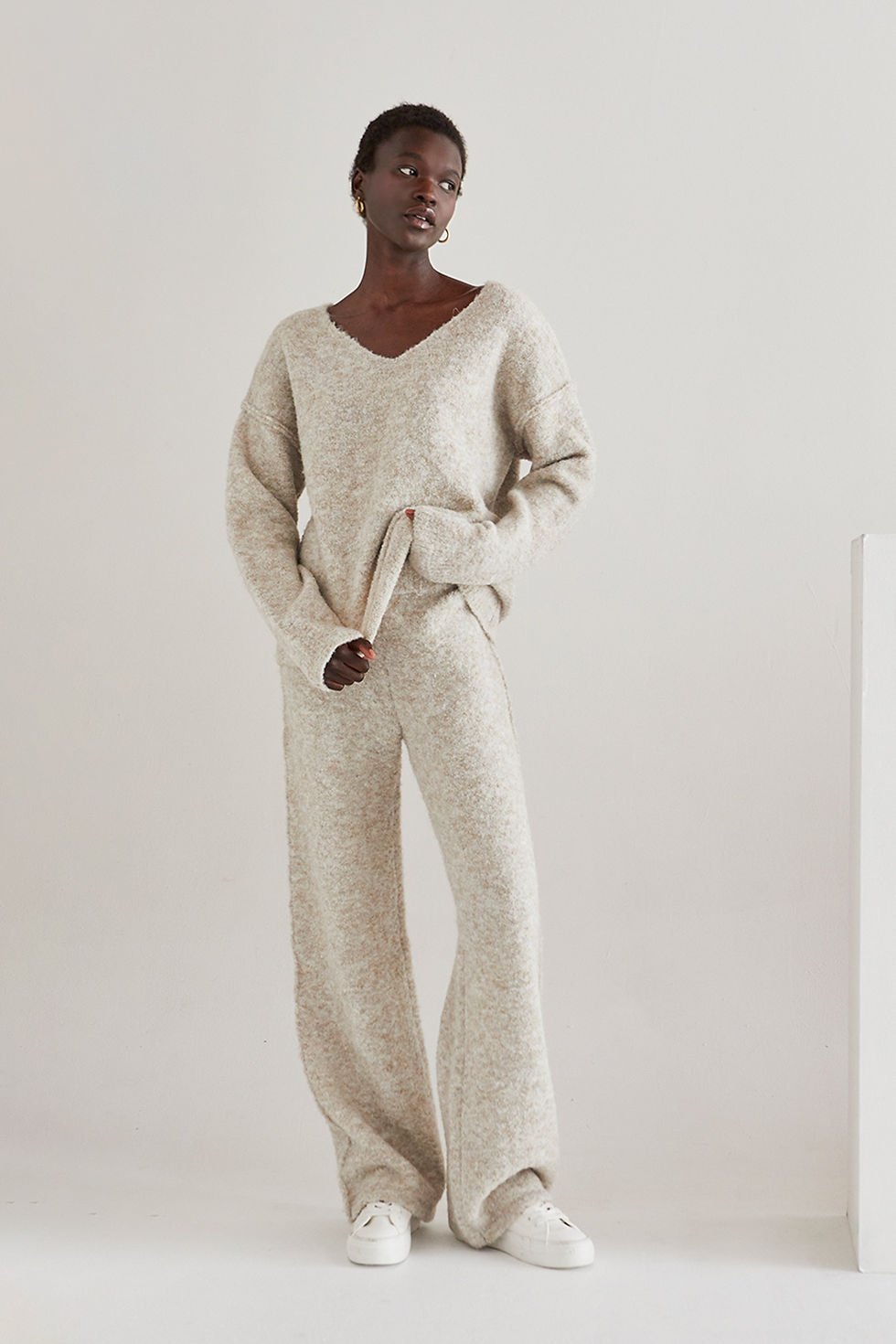 Thumbnail: Oatmeal Shearling Lounge Pants