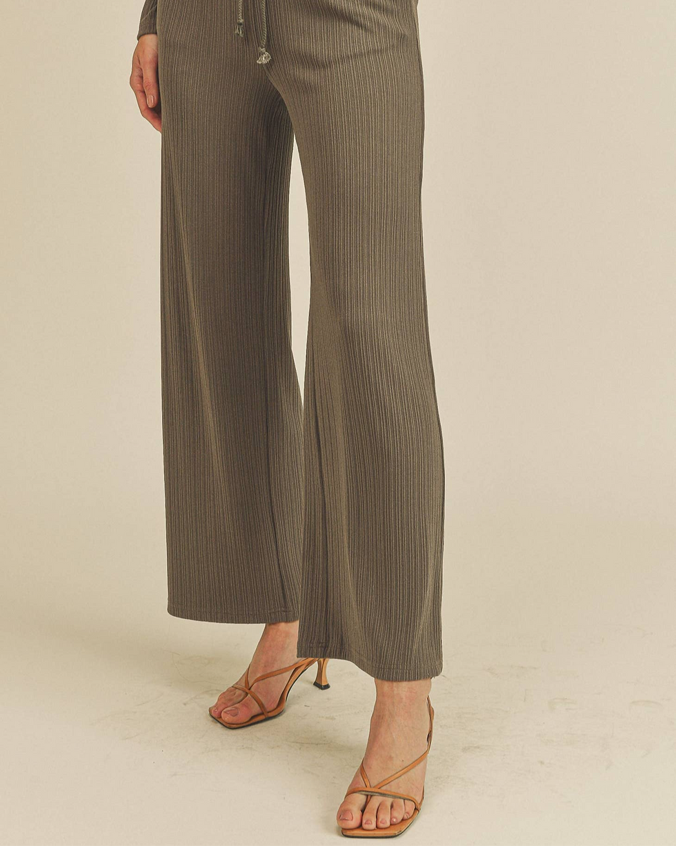 Thumbnail: Taupe Ribbed Pants