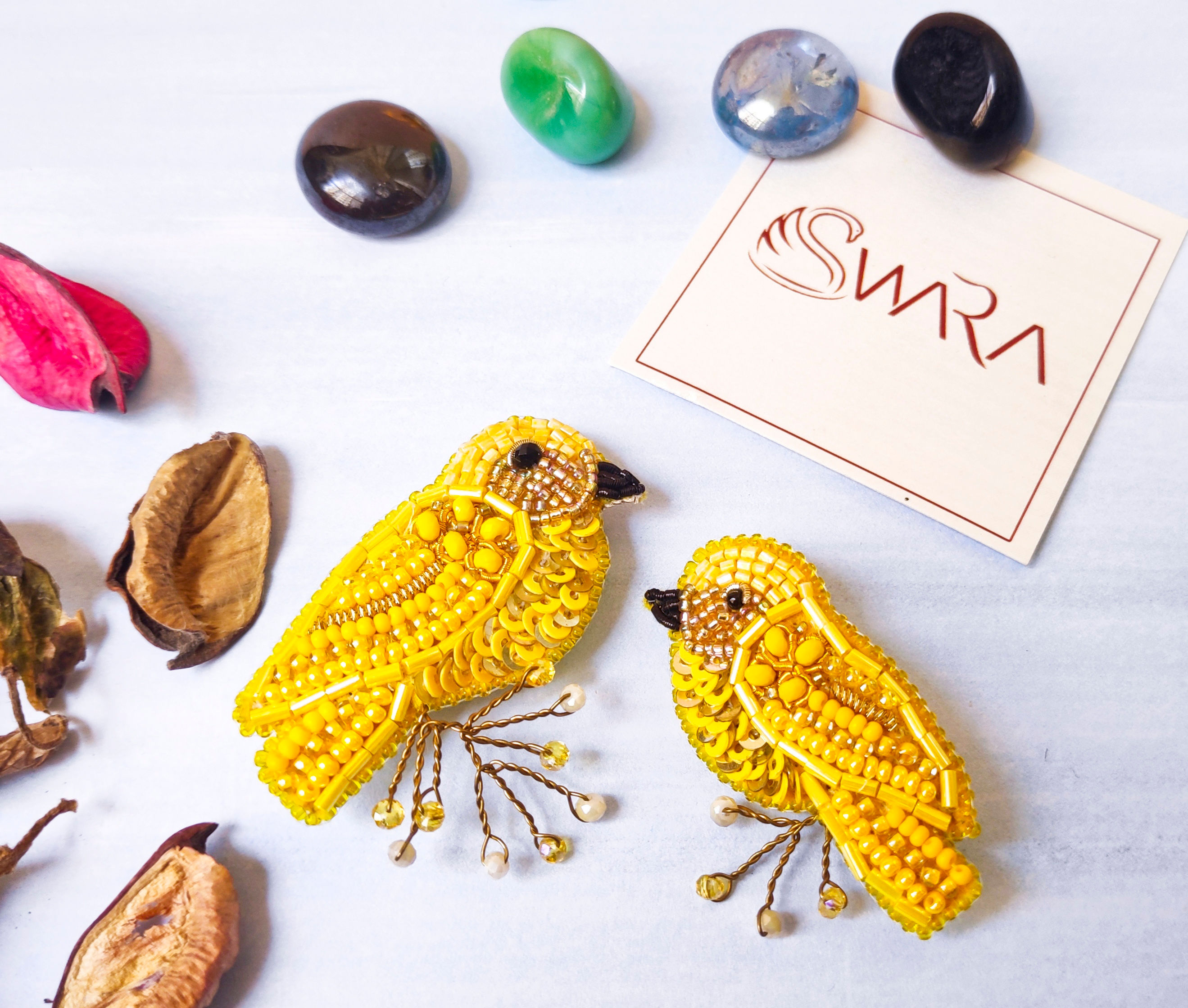 Bird Brooch Set