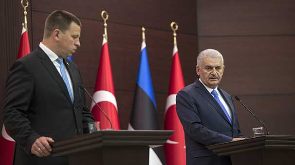 Başbakan Binali Yıldırım ile Estonya Başbakanı ve Avrupa Birliği (AB) Dönem Başkanı Juri Ratas