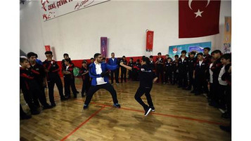 Gaziantep'te mülteci çocuklara spor etkinliği