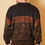 Thumbnail: 1980s Navy Baroque Print Jumper | Size M