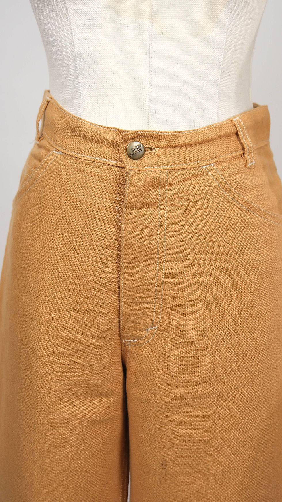 Thumbnail: 1970s Cotton Trousers | Size 6 - 8