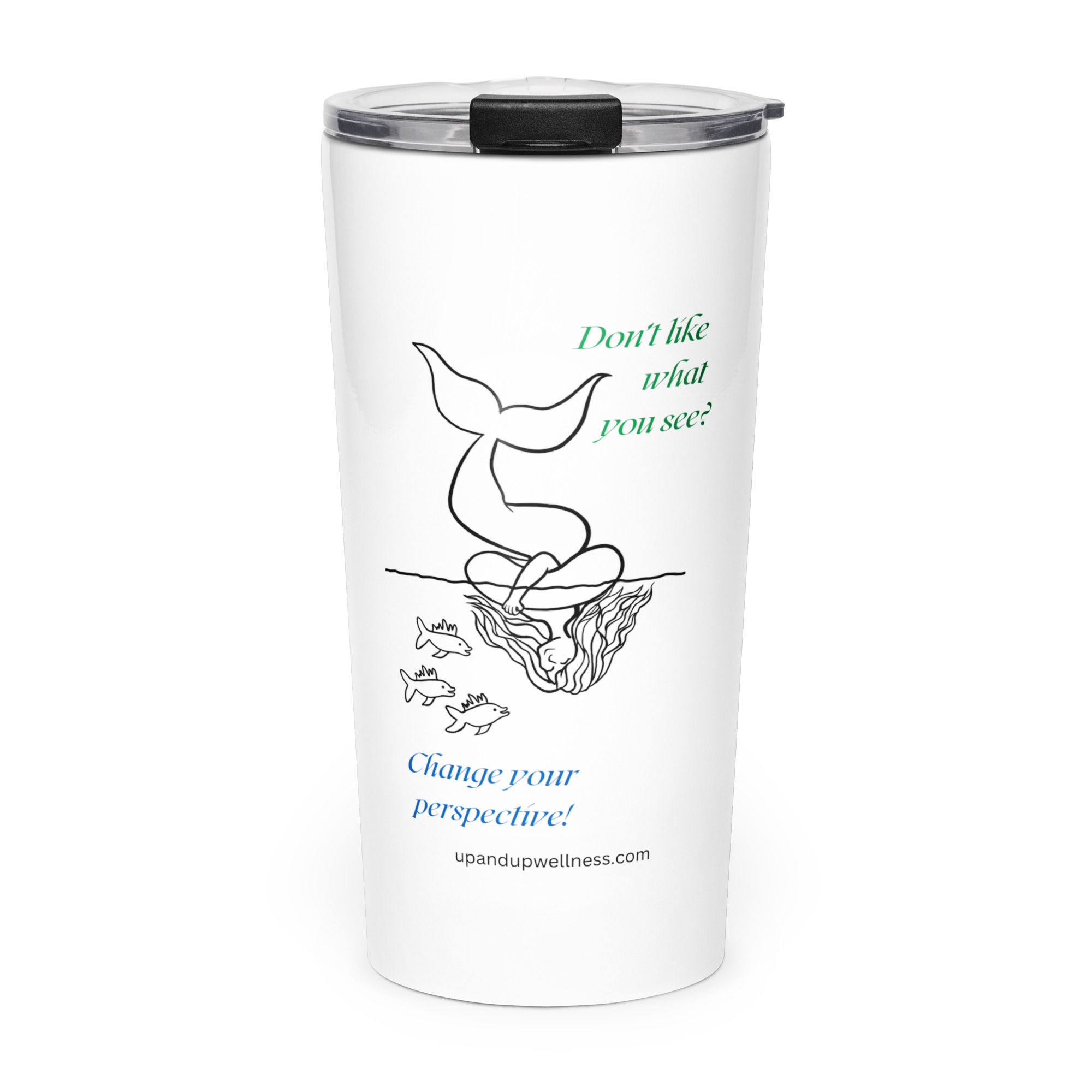 Tapered stainless steel tumbler