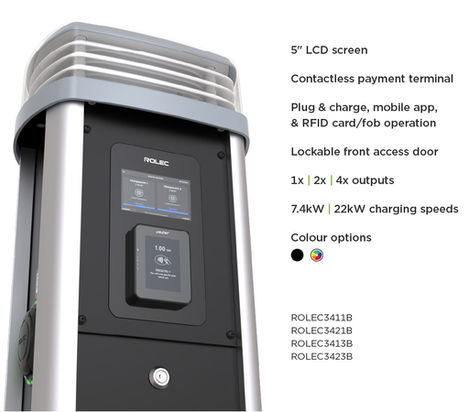 A new high spec QUANTUM model featuring a 5" LCD screen and a contactless payment solution.

The 5" LCD screen, protected by a tempered glass front, provides clear step-by-step charging instructions, real-time charging status, and live MID meter readings for each outlet. Support contact information is also conveniently displayed at the bottom of the screen.

The market-leading integrated contactless payment terminal offers EV drivers a hassle-free tap-and-charge experience. Perfect for public locations.