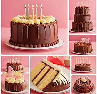 Vanilla Birthday cake, Chocolate Cake with Rich Ganache Frosting.jpg