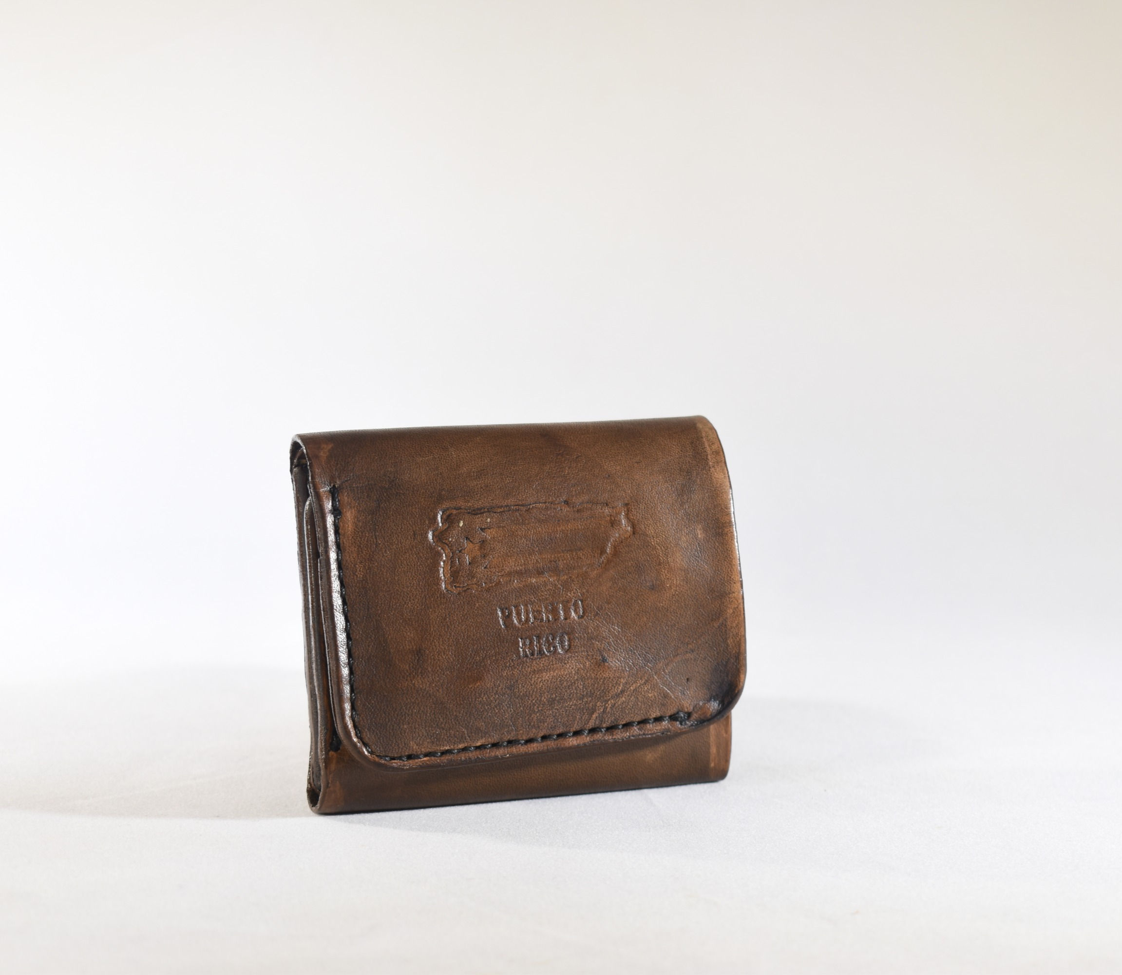 Billetera de cuero genuino ‘Tri-Fold’