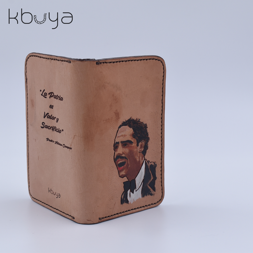 Thumbnail: Diario 'Journal' de Cuero Genuino con Imagen de Pedro Albizu Campo