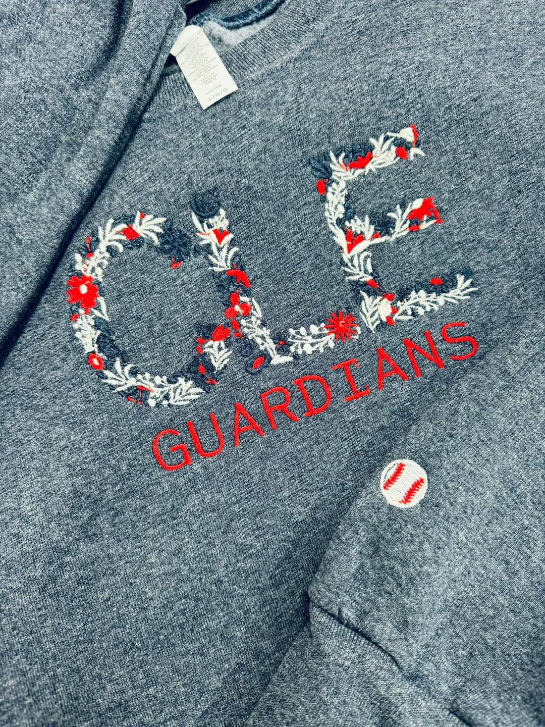 Baseball floral crewneck