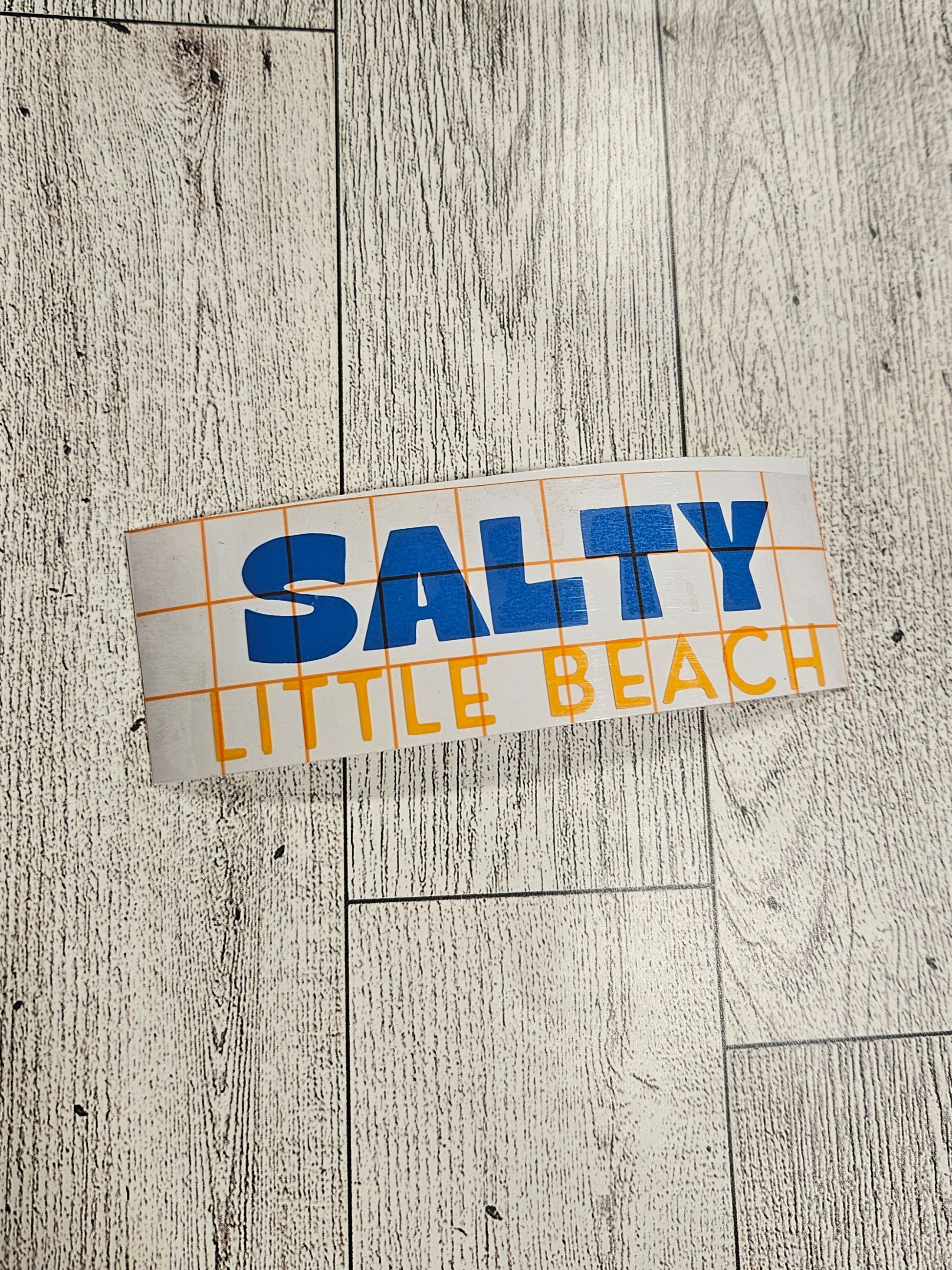 salty beach decal