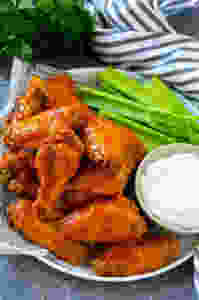 Freshly Served Oven Buffalo Chicken Wings