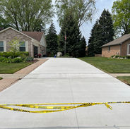Concrete driveway near armada mi