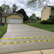 Concrete driveway near shelby township