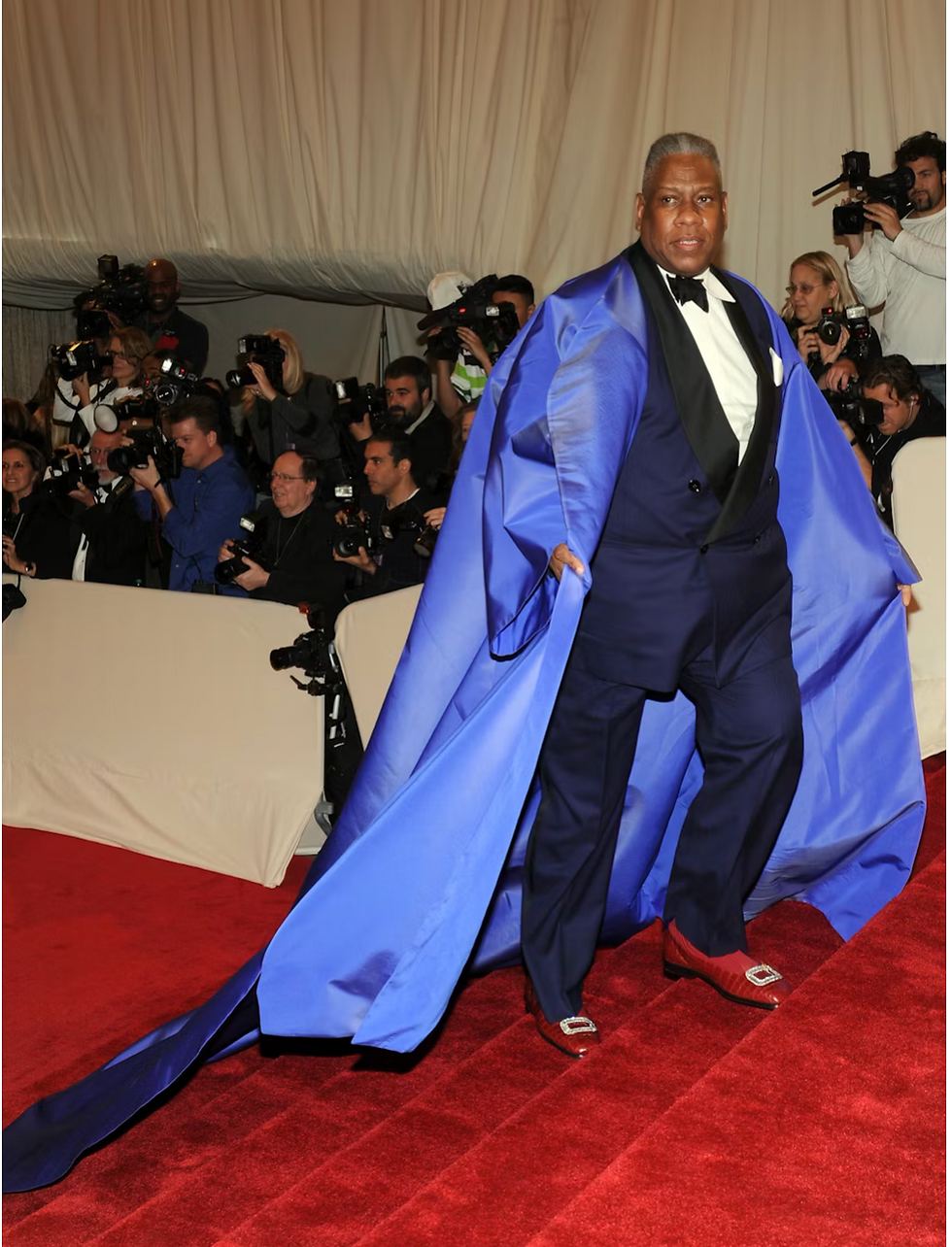 Photo Getty Images by Larry Busacca: Captured André Leon Talley at the Met Gala in 2011