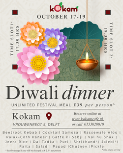 Diwali Dinner flyer 2025
