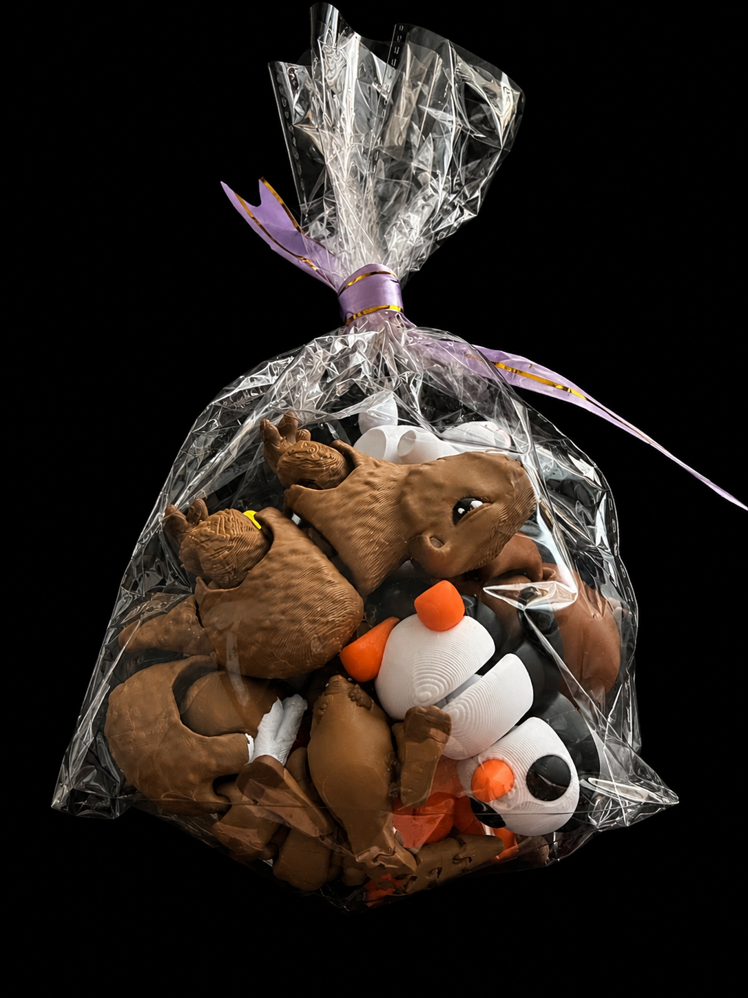 Bag of Mini Animal Fidget Collection – 3D Printed Collectables