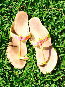 NEON KOLHAPURI CHAPPALS