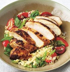 RECIPE: Simple Couscous Salad with Chicken In Homemade Barbeque sauce