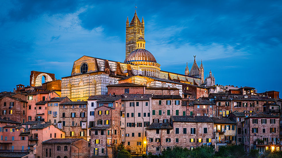 2nd - "Blue light in Siena"