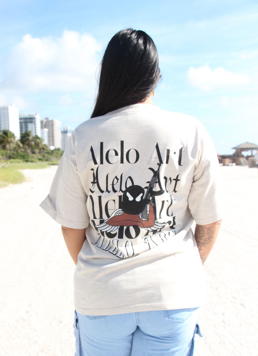 Thumbnail: Streetwear Beige Oversize Shirts
