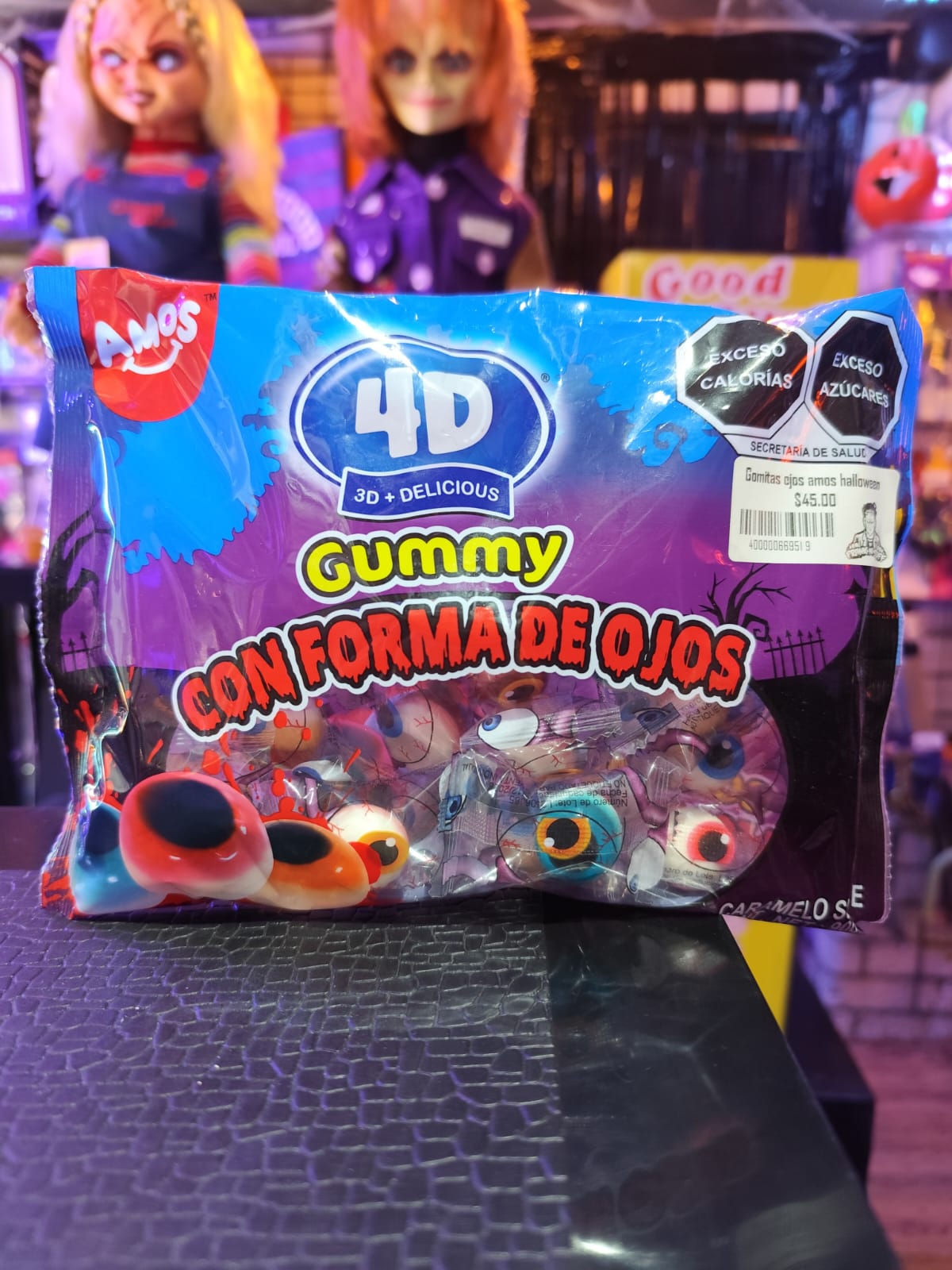 Gomitas con forma de ojo amos