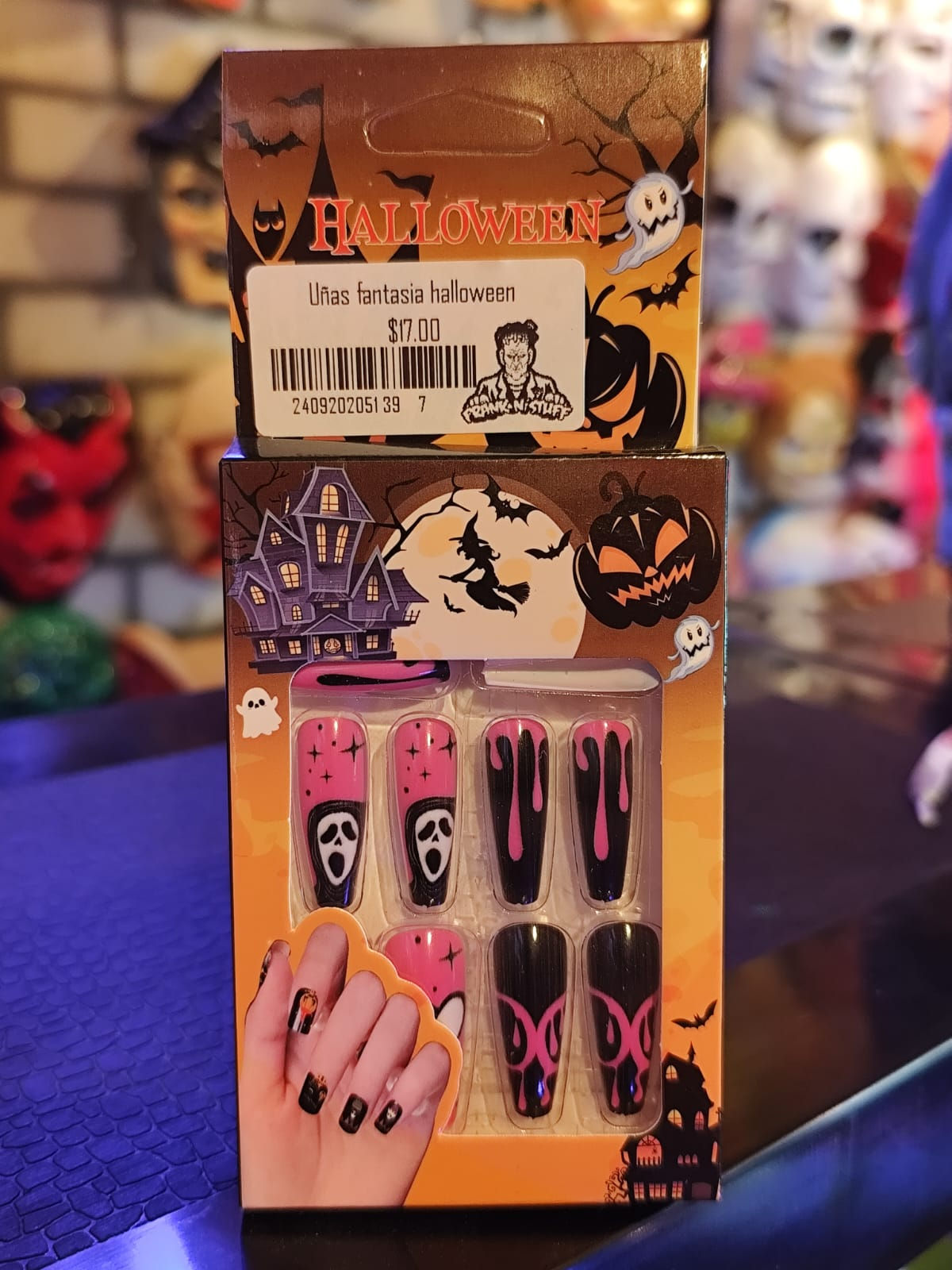 Uñas fantasia halloween infantiles