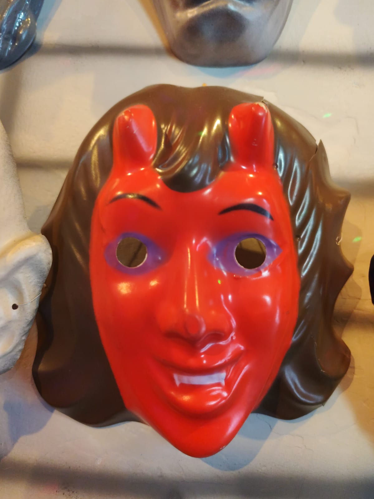 Mascara vintage halloween diabla