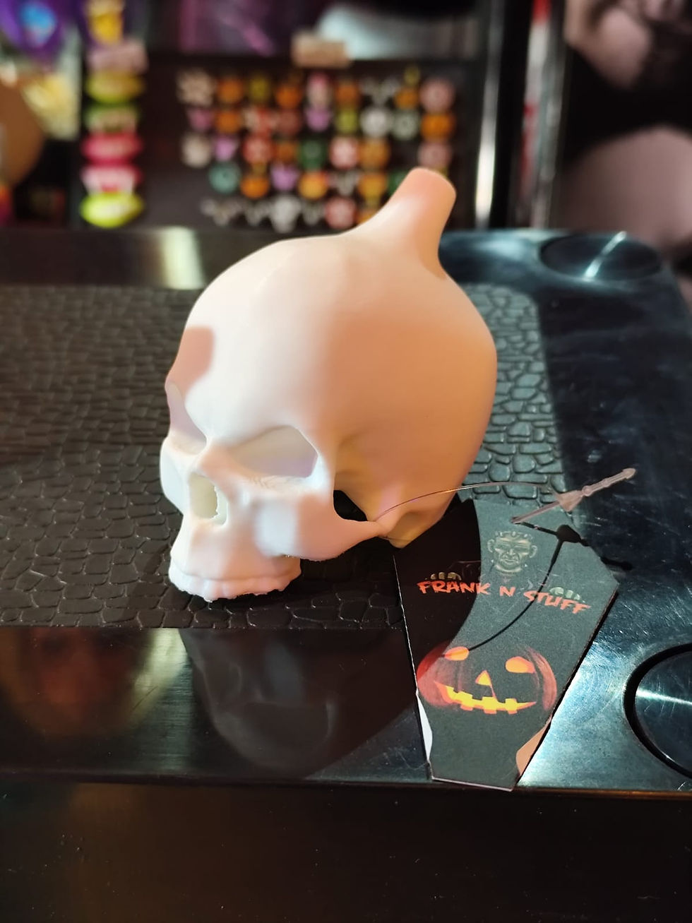 Miniatura: Silbato de la muerte azteca cráneo 3D