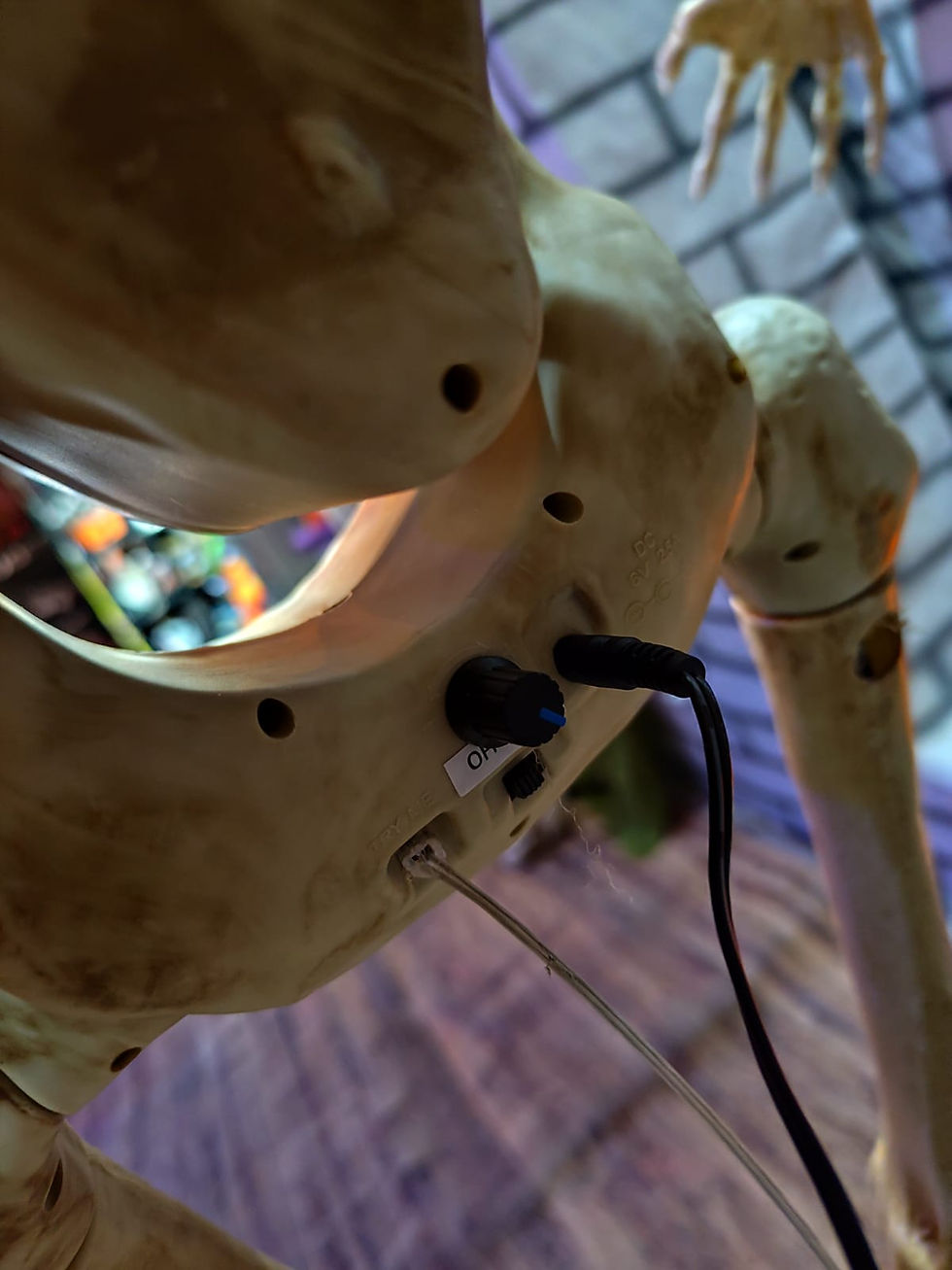 Miniatura: Animatronico esqueleto halloween candy jenaai