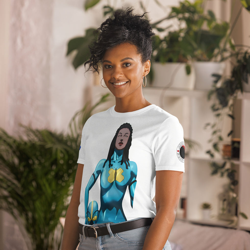 Thumbnail: Blue Morpho short sleeve shirt
