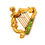 Thumbnail: Gold Irish Harp Brooch