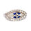 Thumbnail: Art Deco Sapphire and Diamond Marquise Ring
