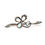 Thumbnail: Art Nouveau Opal Shamrock Brooch