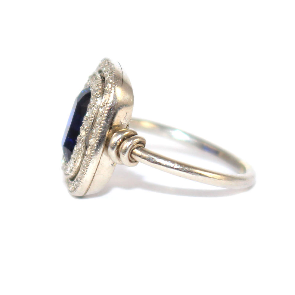Art Deco Sapphire Ring Shrewsbury