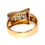 Thumbnail: Art Deco Diamond Buckle Ring