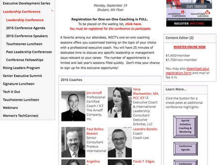Offering Coaching At The WICT National Conference