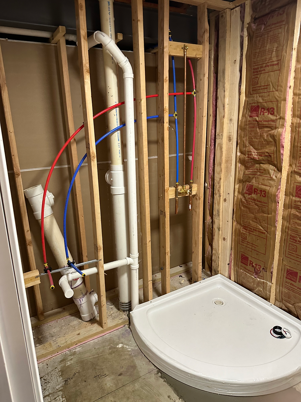 New bathroom rough in.HEIC