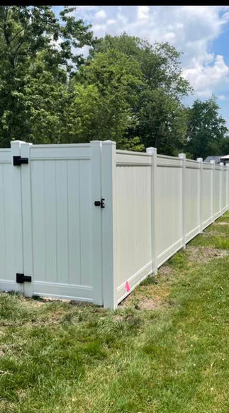 White Vinyl Fence