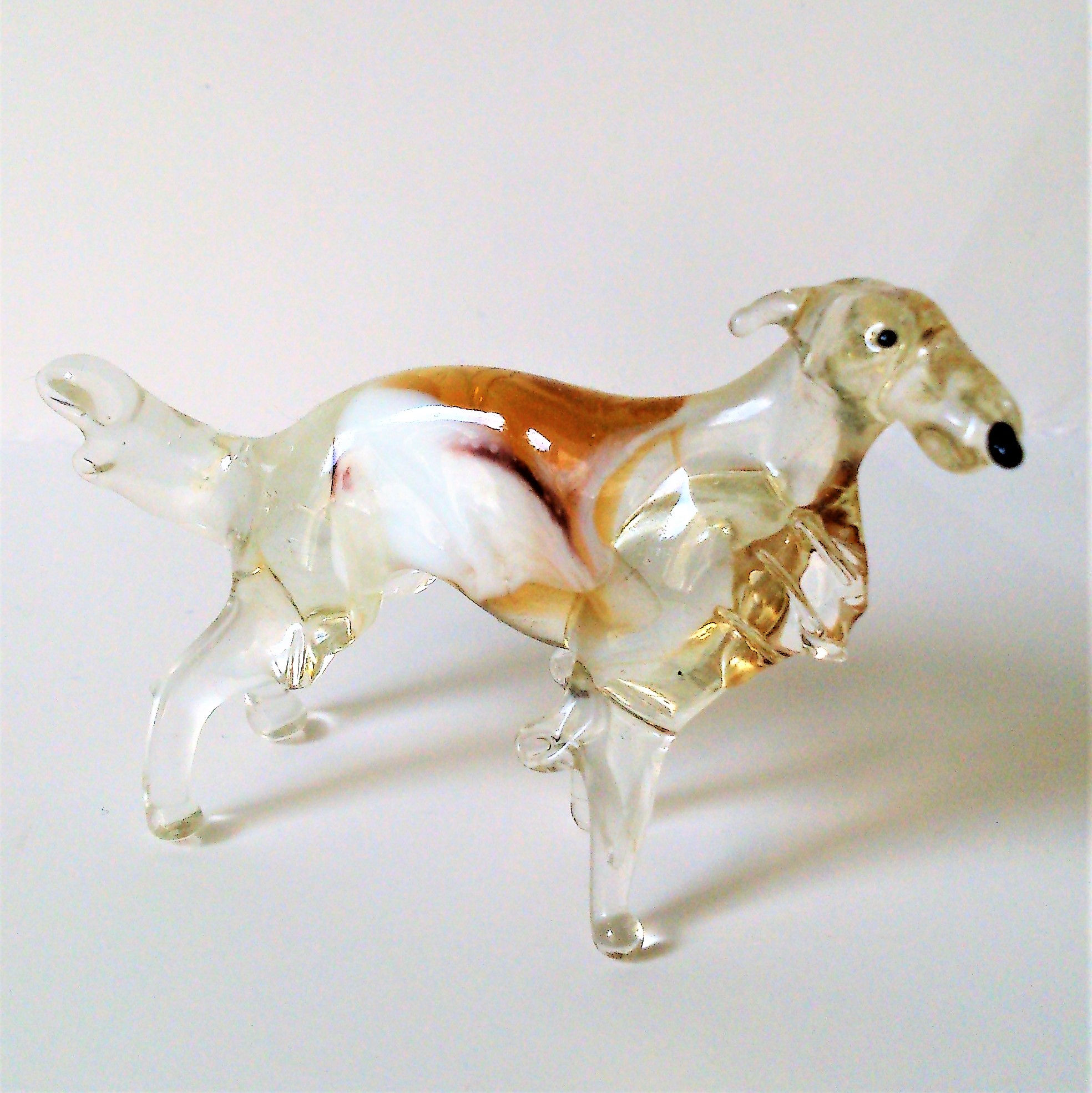 Russian Borzoi Dog Glass Souvenir