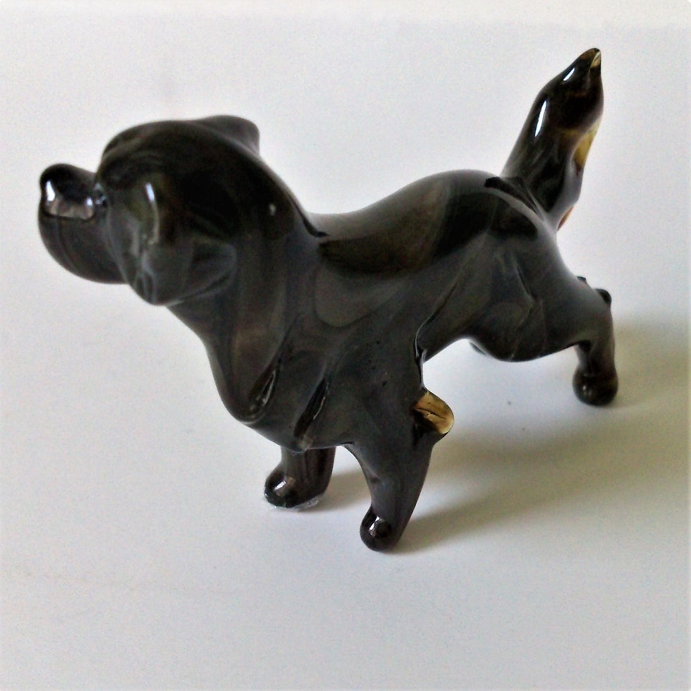 Christmas Dog Glass Souvenir
