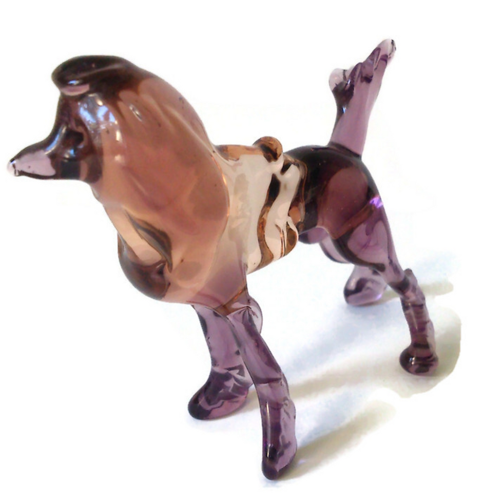Miniaturbild: Poodle Art Glass Figurine