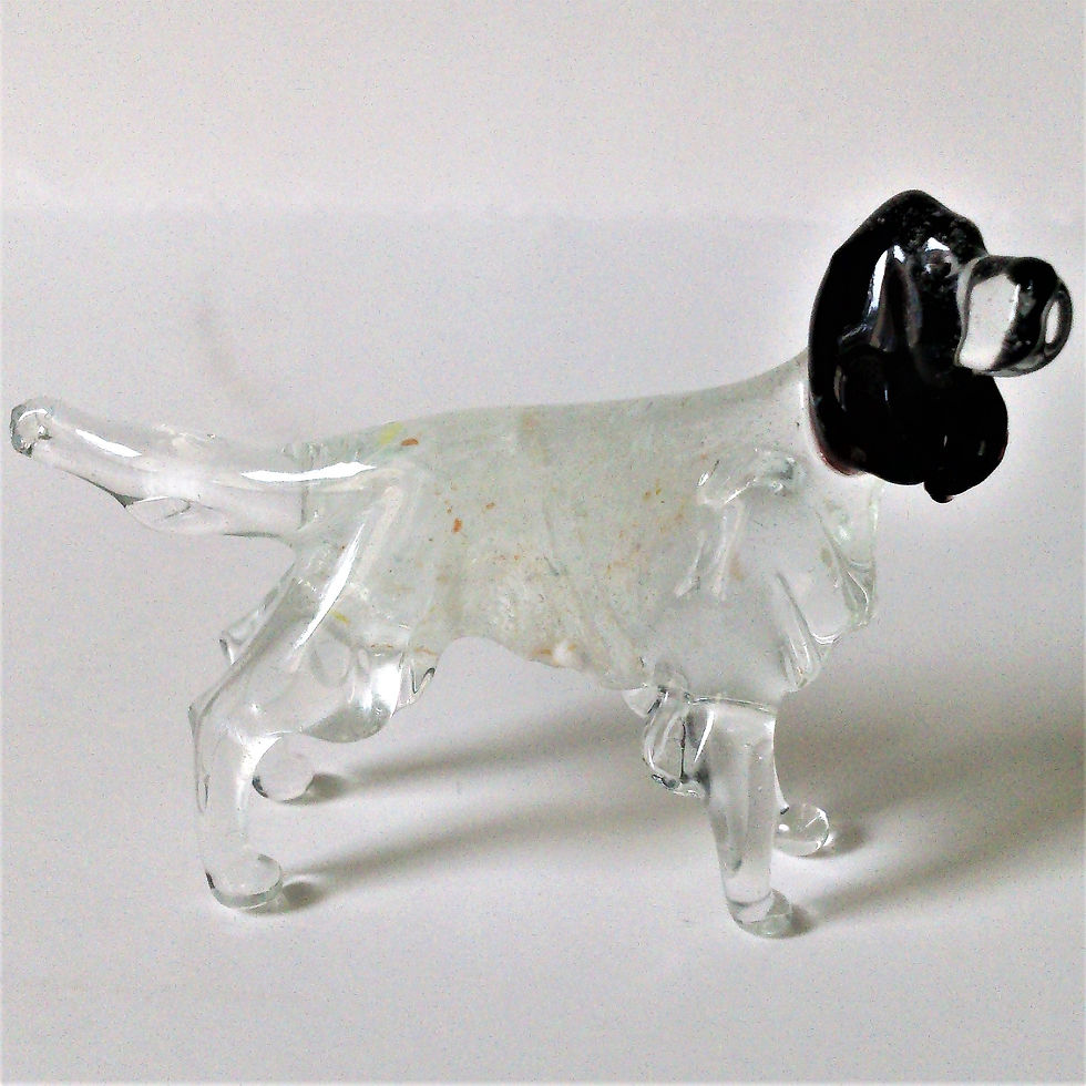 Russian Spaniel Dog Glass Souvenir