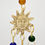 Thumbnail: Brass Sun Chime with Beads and Bells