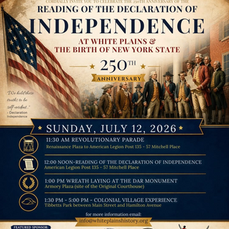 July 12, 2026 Voices of We the People: Reading of the Declaration of Independence 11:00 AM – 1:00